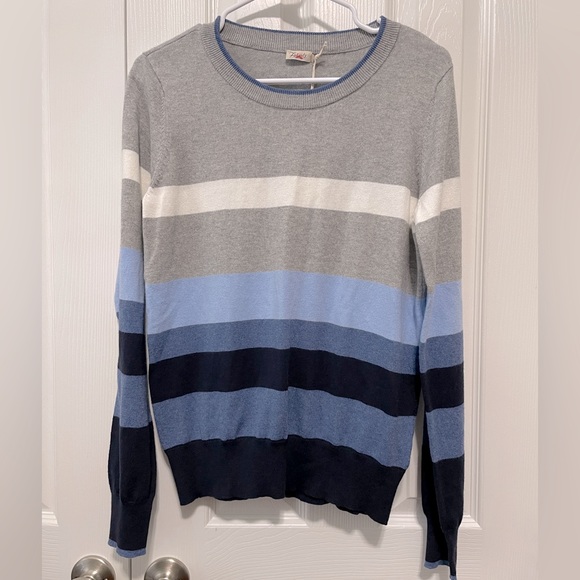 NWT Faherty
Ollie Stripe Print Crew Neck Cashmere Blend Sweater - Picture 6 of 8